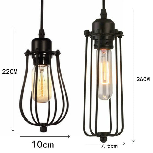 Iron Chandelier with Metal Cage Design for Modern Spaces