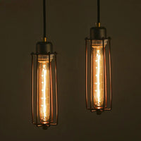 Iron Chandelier with Metal Cage Design for Modern Spaces