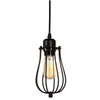Iron Chandelier with Metal Cage Design for Modern Spaces