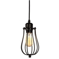 Iron Chandelier with Metal Cage Design for Modern Spaces