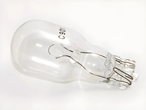 T5 Clear Incandescent Wedge Base Bulbs, 7W 12V AC or DC Input - Pack(20)