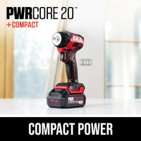 SKIL IW6739B-10 PWR CORE 20™ Brushless 20V 3/8 IN. Compact Impact Wrench Kit