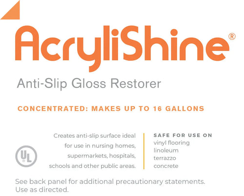 AcryliShine Concentrated UHS Floor Cleaner & Restorer, 1 Gallon