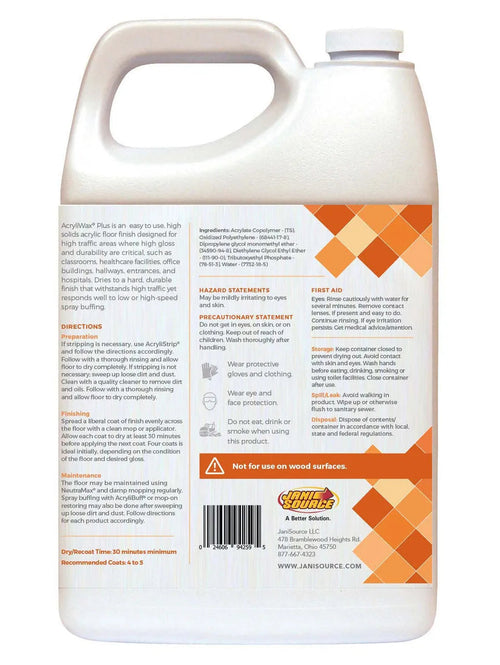 Acryliwax Plus High Traffic Commercial Floor Finish