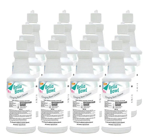 BellaBowl Clinging Toilet Bowl Cleaner & Disinfectant, 1 Quart