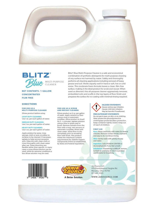 BlitzBlue - All Purpose Cleaner Degreaser 1:128, Gallon