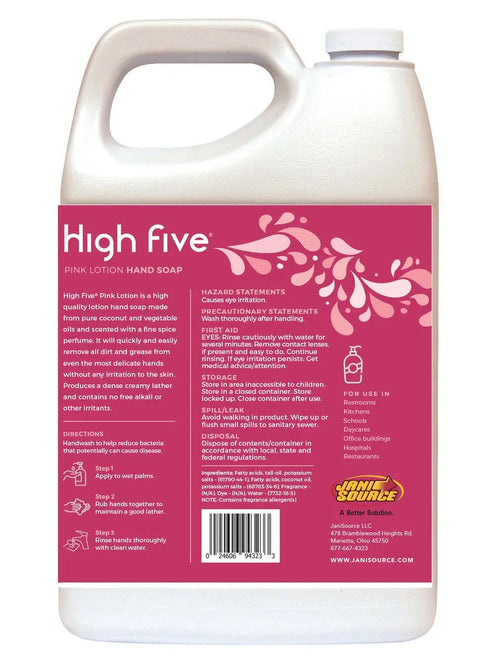 HighFive Pink Lotion Hand Soap, 1 Gallon