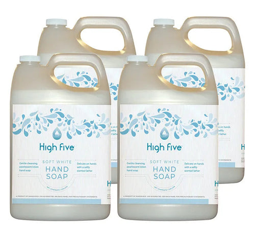 HighFive Soft White Premium Lotion Hand Soap, 1 Gallon