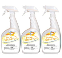 ParvoScrub RTU: Veterinary & Kennel Disinfectant, Cleaner, & Deodorizer, Kills Parvo, 1 Quart