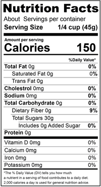 Date Sugar, Granulated