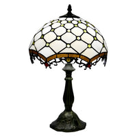 Jewel Roman Tiffany-Style Lamp Antique | Glass Tabletop