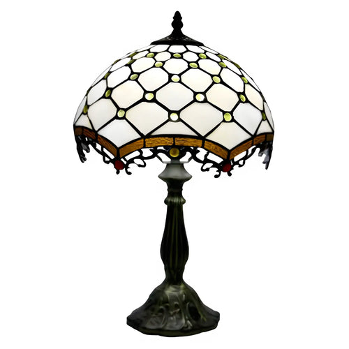 Jewel Roman Tiffany-Style Lamp Antique | Glass Tabletop