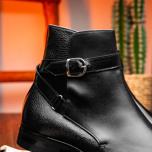 Zelli Italia Zelli Italia 45-600-BLK Jodphur Italian Calfskin Boot, Black