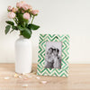 Picture Frame Zigzag Herringbone Collection Bone Inlay Green & White – 4x6"