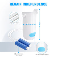 Kekoy 3Pcs Sock Aid, Dressing Aid Kit, Sock Helper, Long Handle Shoe Horn, Button Hook, Sock Puller Aid Easy on and off, Sock Aid Device for Seniors, Hip Knee Replacement Kit EasyOptionXY LLC