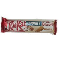 KitKat Chunky White with Biscoff – Creamy White Chocolate Wafer Bar 42g (UK)