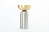 Brass and Nickel "Pedestal Bowl" Round Wall Hook Euro • Knobs