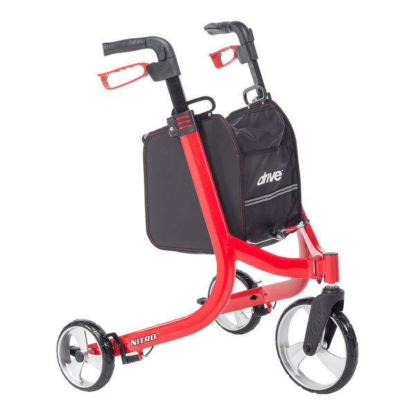 Nitro Euro Style 3-Wheel Rollator Rolling Walker RIO Medical Supplies