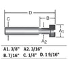 BOSCH 85608MC 3/8 In. Carbide-Tipped Keyhole Router Bit
