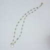 Labradorite Chain Necklace With Freshwater Pearl Pendant