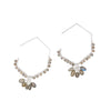 Labradorite Drop Earrings Sterling Silver Dangle Hooks
