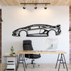 2018 Aventador SVJ Metal Car Wall Art - MT0613
