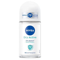 NIVEA Dry Active 72h Anti-Perspirant Roll-On for Women, 50ml