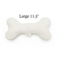 Plush Hemp Dog Toy Bone for Gentle Chewers | Boba & Vespa
