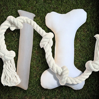 Natural Dog Toy Bundle for Cuddles, Fetch and Tugging - Small to Large Dogs Options | Boba & Vespa