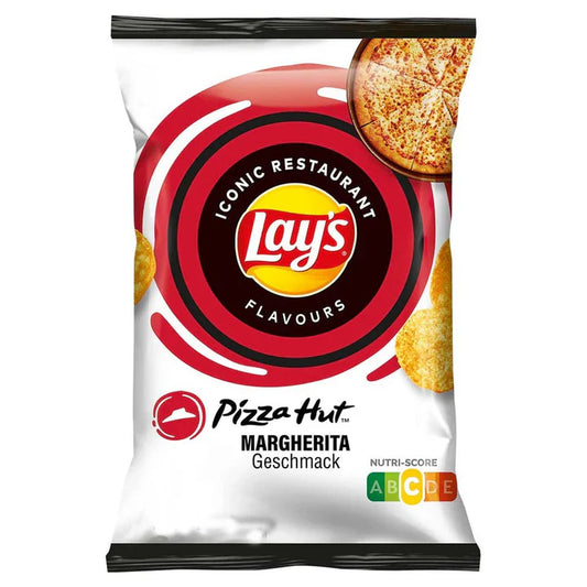 Lays Iconic Restaurant Flavors Pizza Hut Margherita Geschmack (150g) (Denmark) 4ct