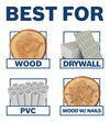 BOSCH T101B 5 pc. 4 In. 10 TPI Variable Pitch Clean for Wood T-Shank Jig Saw Blades
