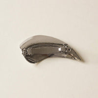 Leaf Metal Barrette Hair Clip | Silver