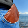 Leather Bifold Wallet with ID Window