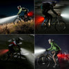 LED Bike Light Set with USB Rechargeable Headlight and Taillight