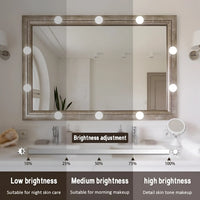 LED Mirror Light Bulbs with USB Touch Switch for Vanity & Dressing Table