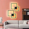 LED Wall Light for Bedroom with Unique Geometric Wall Art