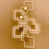 LED Wall Light for Bedroom with Unique Geometric Wall Art