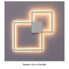 LED Wall Light for Bedroom with Unique Geometric Wall Art