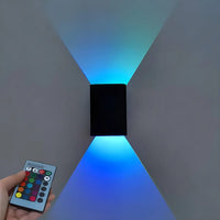LED Wall Lights Bathroom - Square Luminous Bedside Lamp
