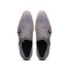 56-105-GRY LEGERRA Sueded Goatskin Monkstrap Grey