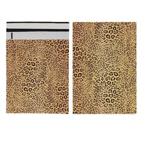 Leopard Print Poly Mailers Size 10x13 Shipping Bags