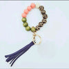 Leopard Print Wristlet Keychain Bracelet