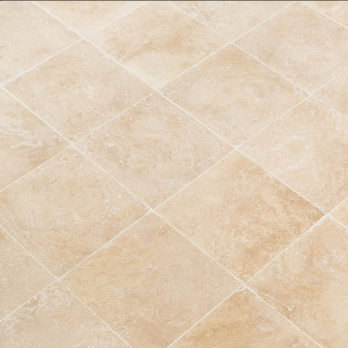 Light Beige Premium Travertine Honed Floor and Wall Tile - Livfloors Collection