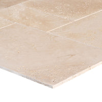 Light Beige Premium Travertine Tiles Antique Pattern Tumbled - Livfloors Collection