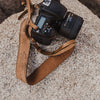 Light Brown Leather Camera Strap