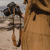 Light Brown Leather Camera Strap