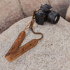 Light Brown Leather Camera Strap