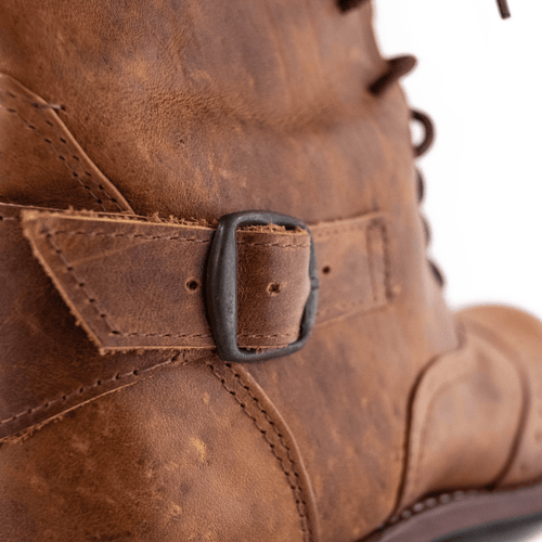 Light Brown Victorian Ankle Boots