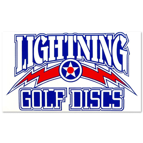 Lightning Golf Discs Logo Sticker Gotta Go Gotta Throw