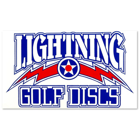 Lightning Golf Discs Logo Sticker Gotta Go Gotta Throw